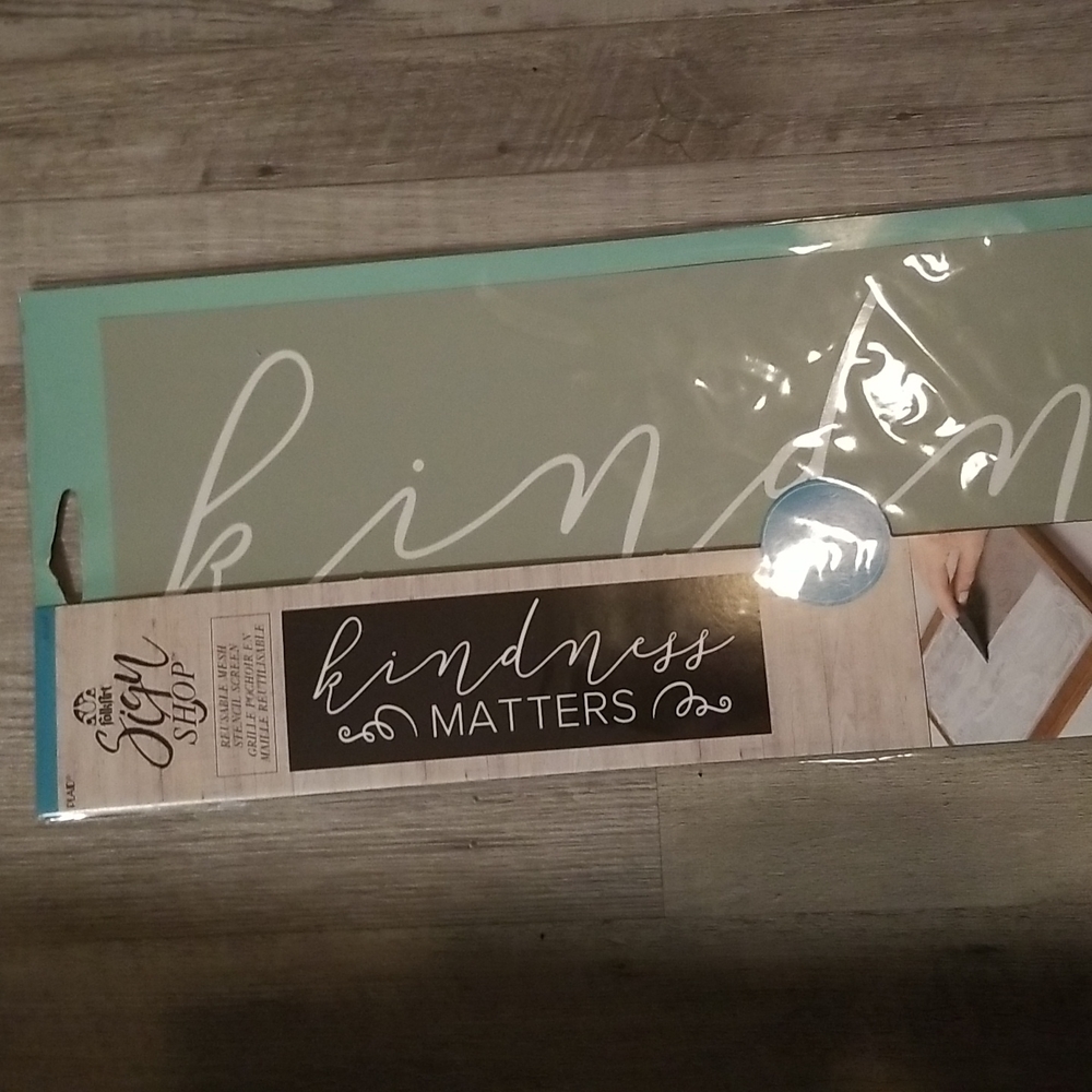 New Reusable Mesh stencil screen by FolkArt.
